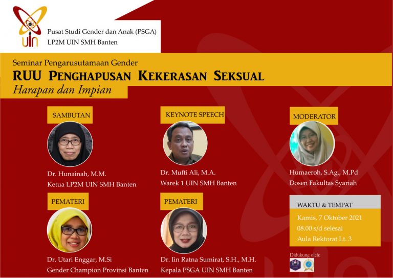 UU Kekerasan Seksual Untuk Memberi Rasa Aman, Bebas Dari Segala Bentuk Diskriminasi