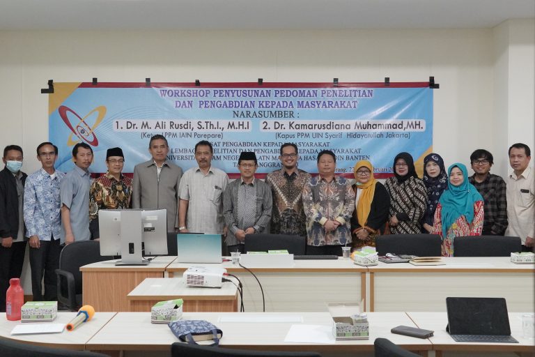 Pusat Pengabdian Kepada Masyarakat LP2M UIN SMH Banten Gelar Penyamaan Persepsi Pedoman KUKERTA 2023