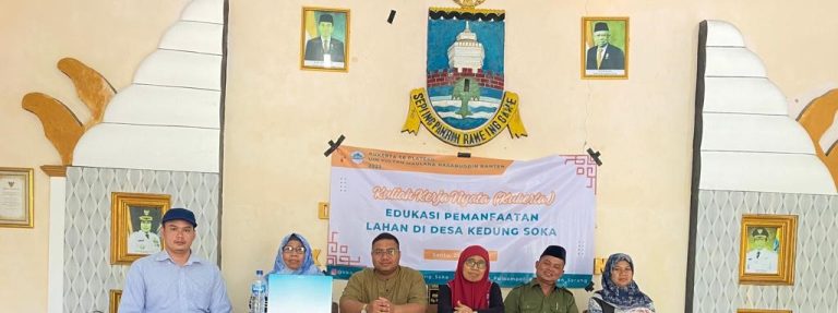 PPM LP2M UIN SMH Banten Edukasi Pemanfaatan Lahan di Desa Kedung Soka, Kecamatan Pulo Ampel