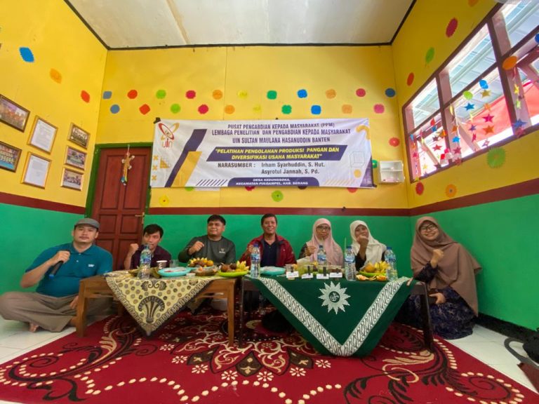 PPM LP2M UIN SMH Banten Hadir di Desa Kedung Soka Gelar Pelatihan Pengolahan Produksi Pangan dan Diversifikasi Usaha Masyarakat